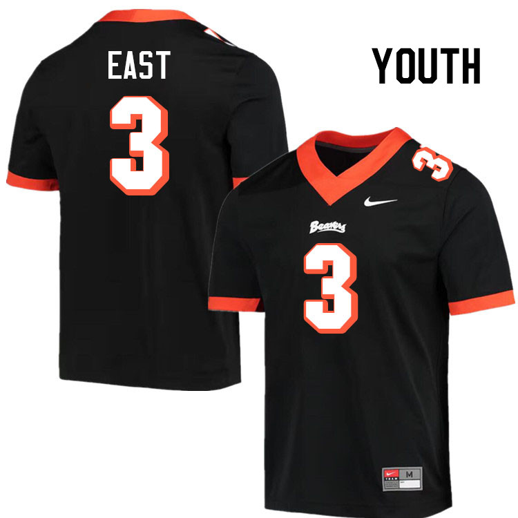 Youth #3 Jamai East Oregon State Beavers College Football Jerseys Stitched-Throwback